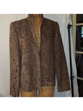 Ladies Vintage ROTH LECOVER California Brocade Jacket in Fall Colors - 8